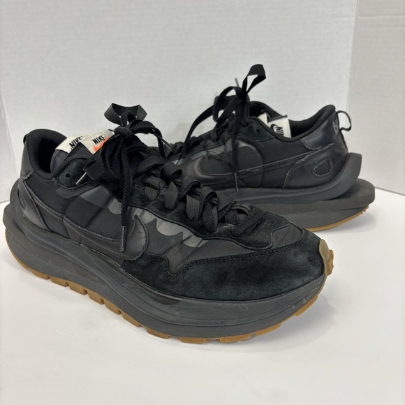 Nike Other - Nike Sacai Vaporwaffle Shoes Mens Size 12 Black Gum Sole Sneakers DD1875-001
